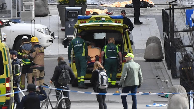 זירת הפיגוע בשטוקהולם (צילום: AFP) (צילום: AFP)