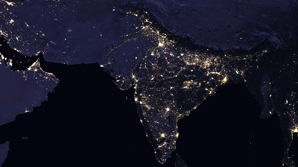 India in 2016 (Photo: NASA)