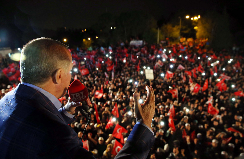 Эрдоган выступает с антиизраильской речью. Фото: ЕРА