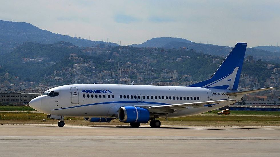 מטוס חברת התעופה הארמנית. בדרך לישראל (צילום: Armenia Aircompany) (צילום: Armenia Aircompany)