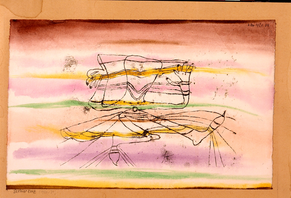 "מחול הצעיפים" של פול קליי מ-1920. שבה ליורשים של בעליה ב-2010 ()