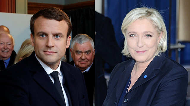 Macron and Le Pen (Photos: Reuters & MCT)