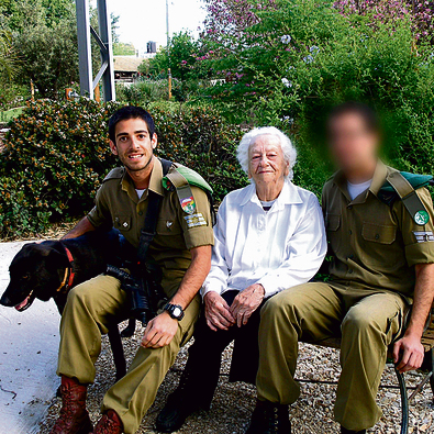 Rufeisen-Schuepper with two of her grandsons (Photo: IDF Spokesperson)