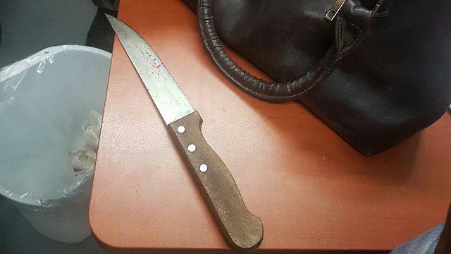 Knife from Monday's attack (Photo: Shin Bet)