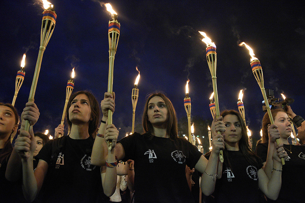 ממשל טראמפ מרחיק עצמו מההכרה של הקונגרס. יום הזיכרון בארמניה לקורבנות רצח העם (צילום: AFP) (צילום: AFP)