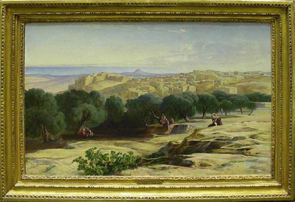 אדוארד ליר, נוף בית לחם. מתוך אוסף מוזיאון ישראל ()