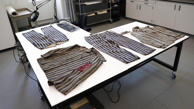 Clothing worn in a work camp by an uncle and nephew who where saved by being on Schindler's List (Photo: AP)