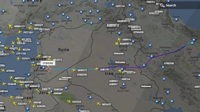 Путь иранского самолета в Сирию