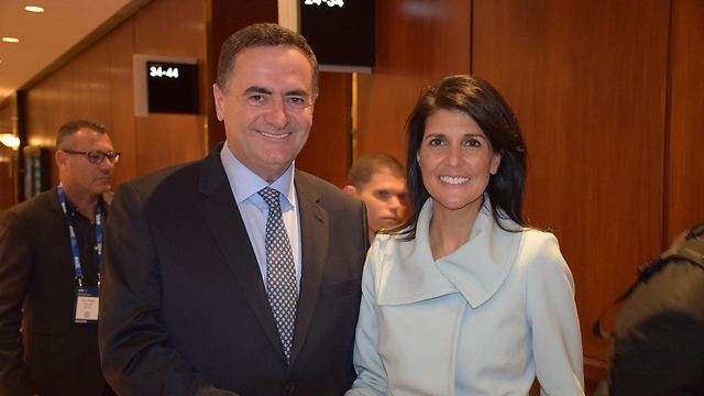 Minister Katz and US ambassador to UN Nikki Haley