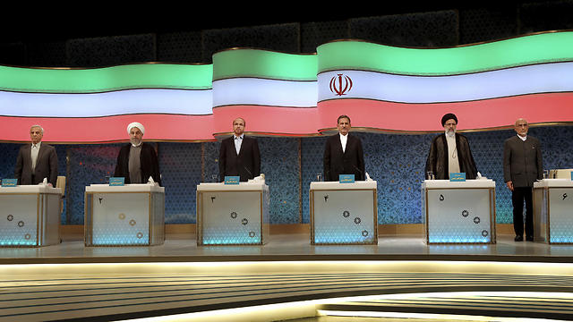 רוחאני ועוד חמישה. ששת המועמדים לנשיאות איראן (צילום: AP) (צילום: AP)