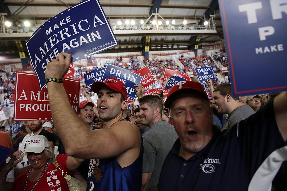 Trump support rally in Pennsylvania (Photo: AFP)