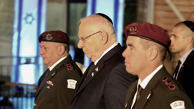 President Rivlin and Chief of Staff Gadi Eisenkot (L) Photo: (Gil Yohanan)