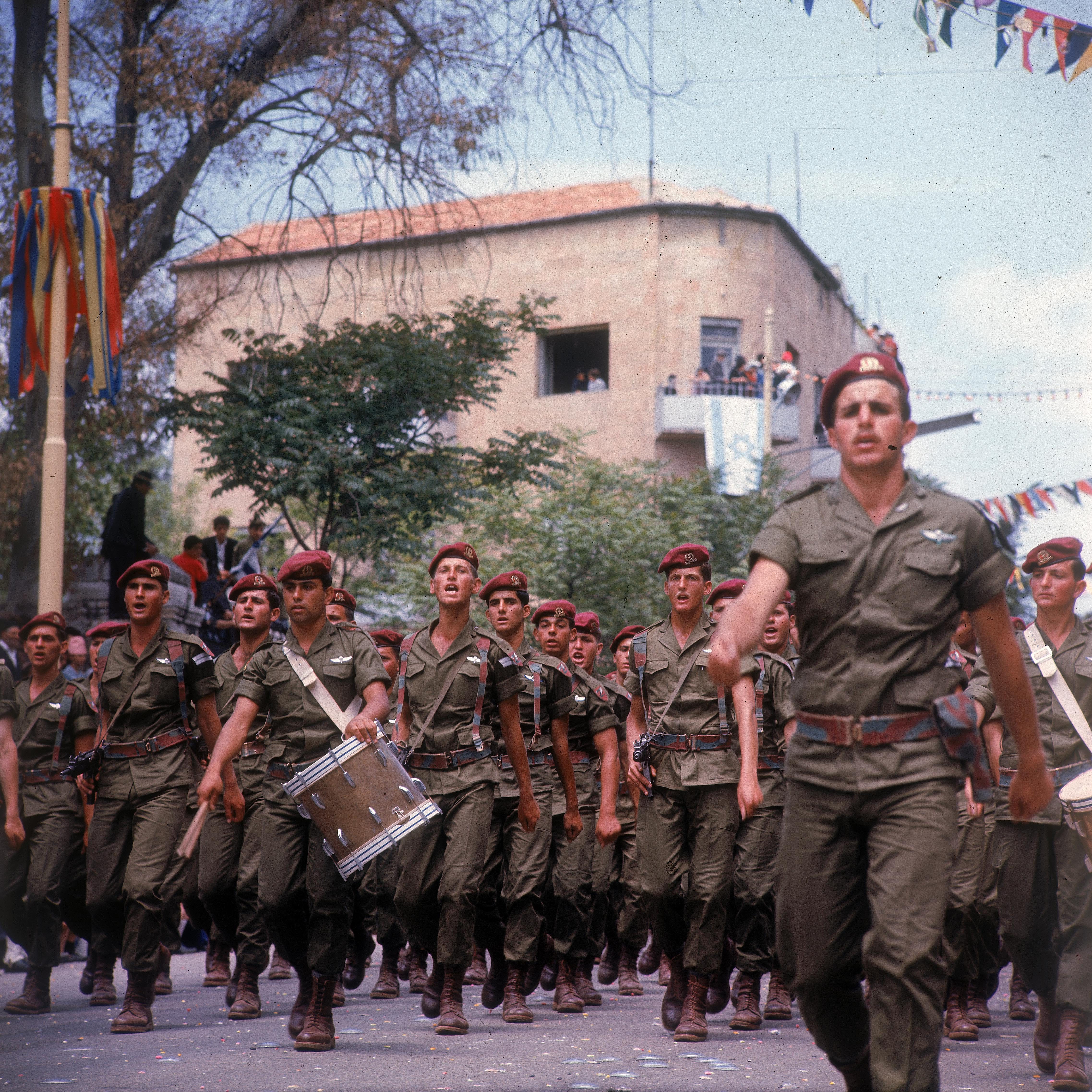 1967 год. Год Шестидневной войны и объединения Иерусалима. Военный парад 1967 год. Год Шестидневной войны и объединения Иерусалима. Военный парад