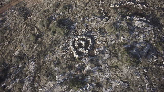 An aerial photograph of the excavation area. (Photo: Griffin Aerial Photography)