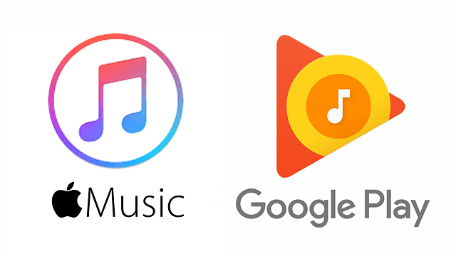 שירותי המוסיקה של גוגל ואפל (צילום מסך) (צילום מסך)