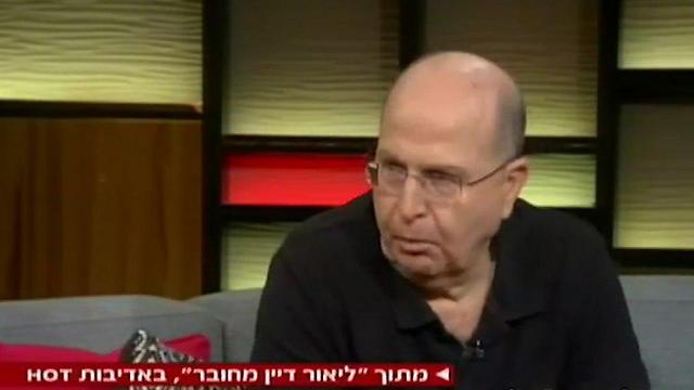 Ya'alon during his interview with Channel 2 (Photo: Courtesy of Channel 2) (Photo: Courtesy of Channel 2)