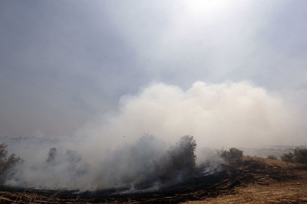 השריפה באשדוד (צילום: גדי קבלו) (צילום: גדי קבלו)