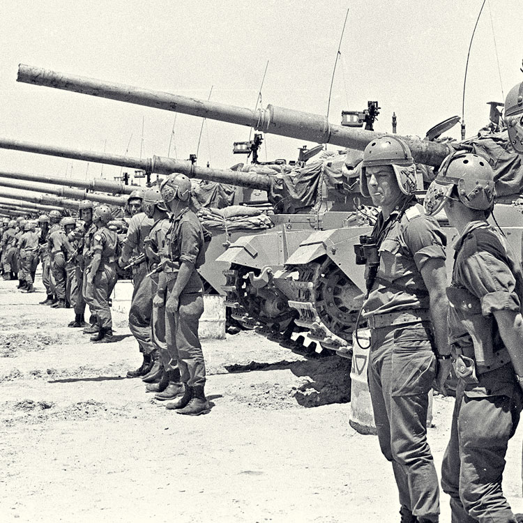 Israeli tanks during the Six Day War