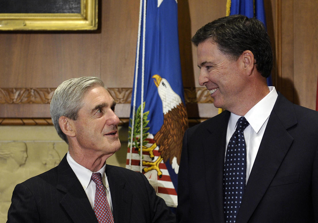 Robert Mueller (L) and James Comey (Photo: AP)
