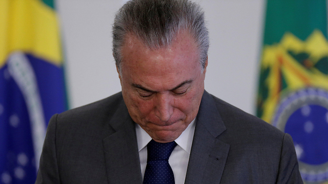גם הוא חלק מפרשת השחיתות הגדולה במדינה? נשיא ברזיל מישל טמר (צילום: רויטרס) (צילום: רויטרס)