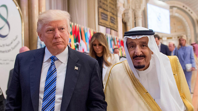 טראמפ ומלך סעודיה סלמאן (צילום: EPA) (צילום: EPA)