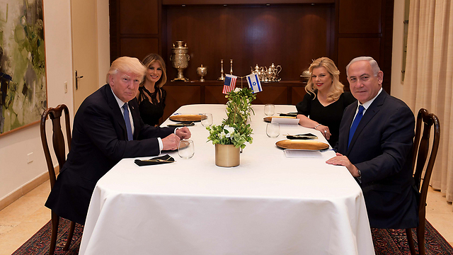 Ужин четы Нетаниягу с супругами Трамп. Фото: Ави Охайон, GPO