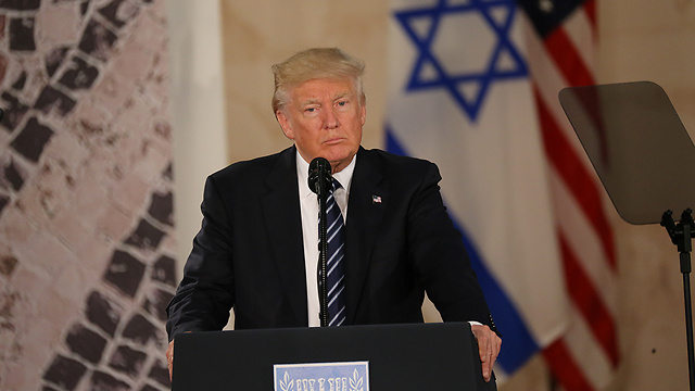 Trump during his latest trip to Jerusalem (Photo: Alex Kolomoisky)