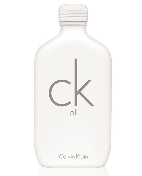 המסר מודגש על ידי עיצוב הבקבוק. CK ALL