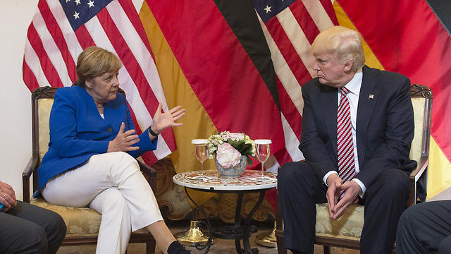 Angela Merkel and Trump (Photo: EPA)