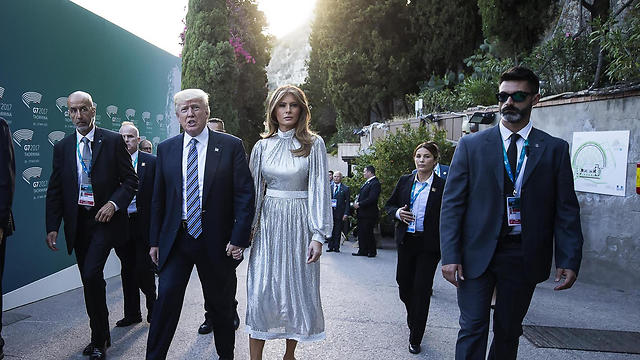 ממשיכים במסע. בני הזוג טראמפ בפסגת G7 (צילום: EPA) (צילום: EPA)