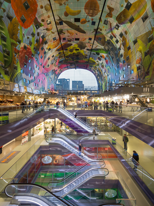 Market Hall ברוטרדם. אחד הפרויקטים הפוטוגניים ביותר באירופה בשנים האחרונות (צילום: © Ossip van Duivenbode, MVRDV)