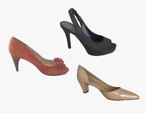 נעליים מקטגוריית סילבר, של הרשתות ניין ווסט, זארה וצ'ארלס & קית' (צילום: באדיבות shoebank.shoes)