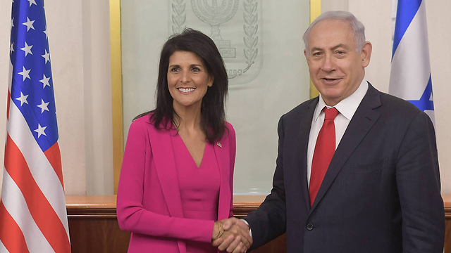 PM Netanyahu and Amb. Nikki Haley (Photo: Amos Ben Gershom/GPO) (Photo: Amos Ben Gershom/GPO)