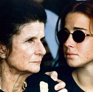 Noa Rothman and her grandmother, Leah Rabin