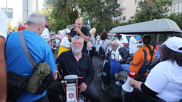 Протест инвалидов. Фото: Моти Кимхи
