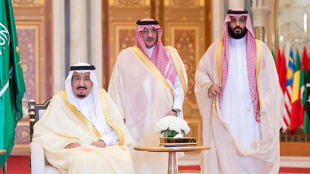 From left to right: King Salman, Prince Mohammed bin Nayef and Mohammed bin Salman (Photo: EPA)