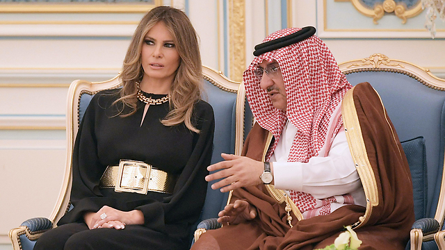 Мелания Трамп и бывший наследный принц Бен-Наиф. Фото: AFP