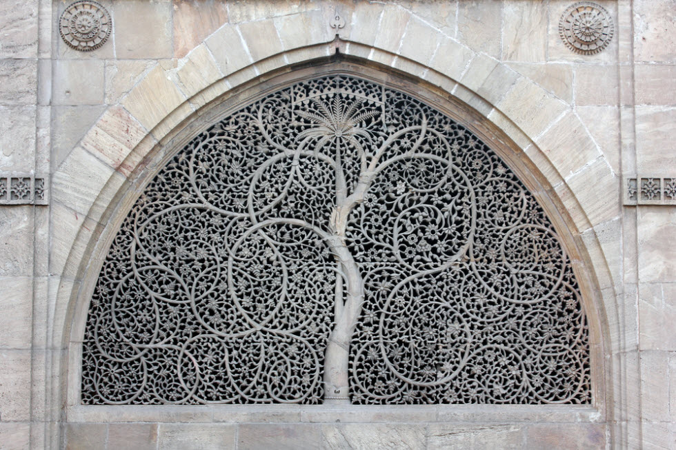 משרביה במסגד סידי סעיד, גוג'אראט, הודו (צילום: מתוך אינסטגרם) (צילום: מתוך אינסטגרם)