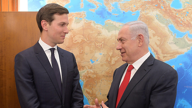 Kushner and Netanyahu (Photo: Amos Ben Gershom/GPO)