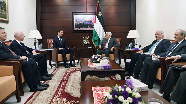 Kushner meets with Palestinian officials in Ramallah (Photo: GettyImages)