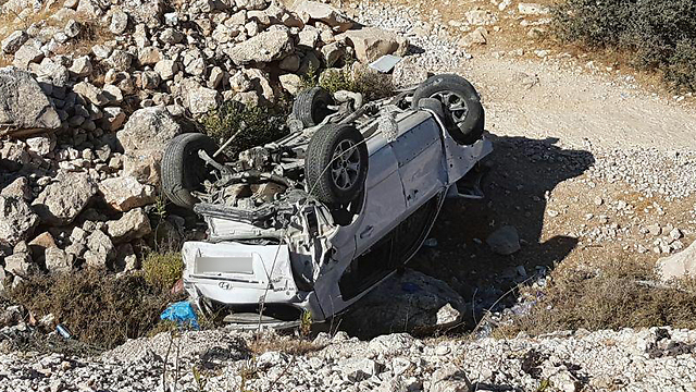 3 פלסטיניות נהרגו. התאונה בבנימין (צילום: ציפי שליסל TPS) (צילום: ציפי שליסל TPS)