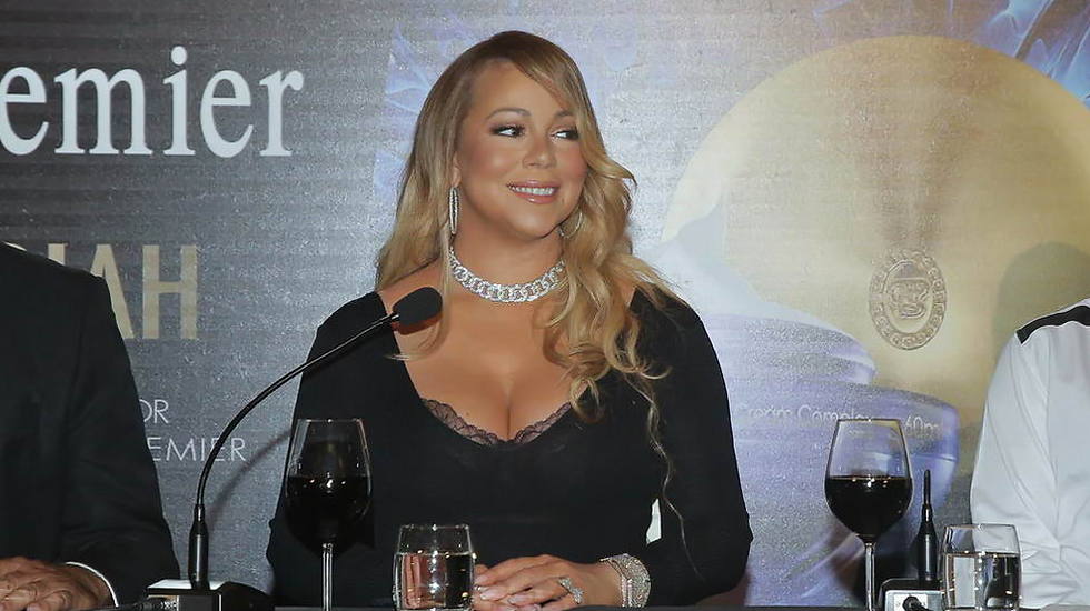 Mariah Carey at the Dead Sea Premier press conference (Photo: Shuka Cohen)