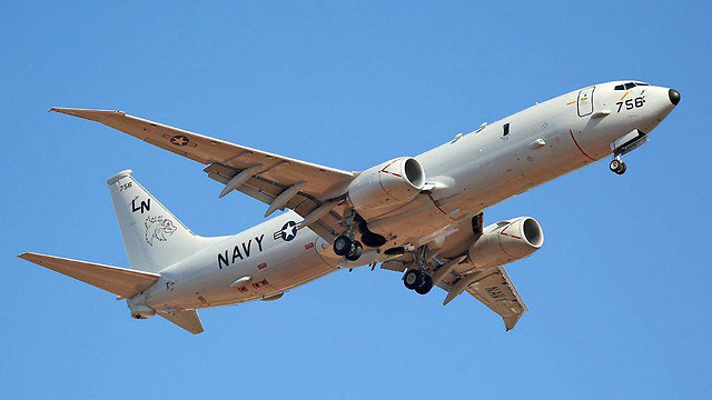 מטוס מודיעין אמריקני, מהסוג שנראה ליד חופי סוריה ()