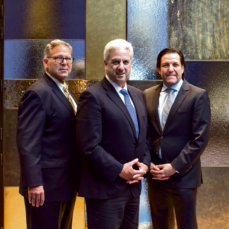 From left to right: Jerry Silverman, president and CEO of the Jewish Federations of North America; Michael Siegal, chairman of the Jewish Agency’s Board of Governors; and David Koschitzky, chairman of Keren Hayesod-UIA World Board of Trustees (Photo: Ohad Zwigenberg) 