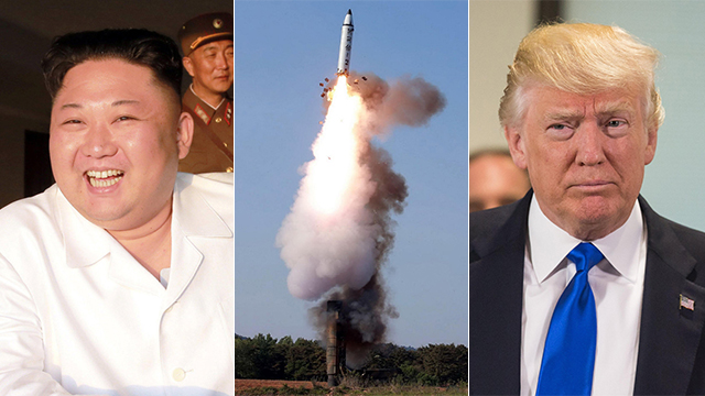 טראמפ ושליט צפון קוריאה קים ג'ונג און. האיום החריף ביותר עד כה (צילום: EPA, AFP, רויטרס) (צילום: EPA, AFP, רויטרס)