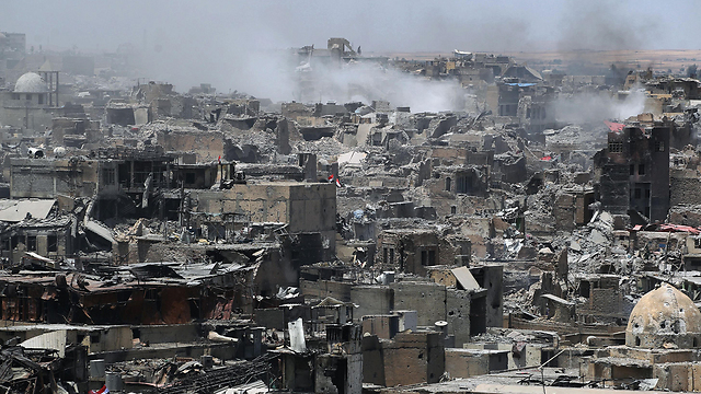 הרס עצום בחלקים גודלים בעיר הגדולה (צילום: AFP) (צילום: AFP)