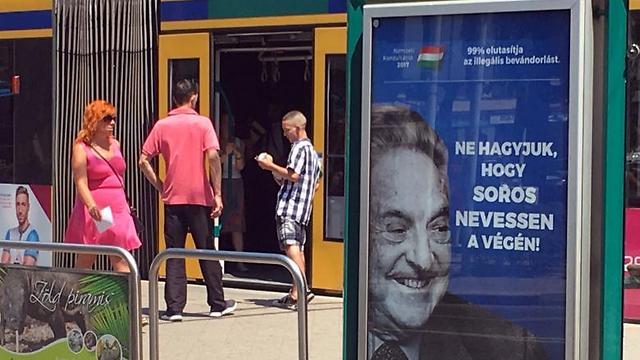 Anti-Soros campaign in Hungary. Anti-Semitism directed at people who oppose Netanyahu’s policy is apparently legitimate (Photo: Reuters) (Photo: Reuters)