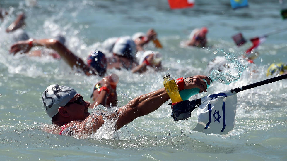 Сборная Израиля по плаванию в открытой воде. Фото: AFP