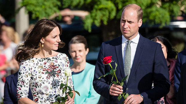 Принц Уильям и герцогиня Кейт в Штуттгофе. Фото: АFР