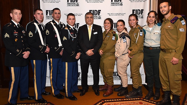 FIDF National Director and CEO Maj. Gen. (Res.) Meir Klifi-Amir (center) (Photo credit: Shahar Azran).